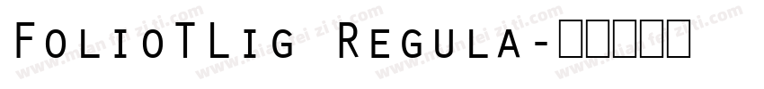 FolioTLig Regula字体转换